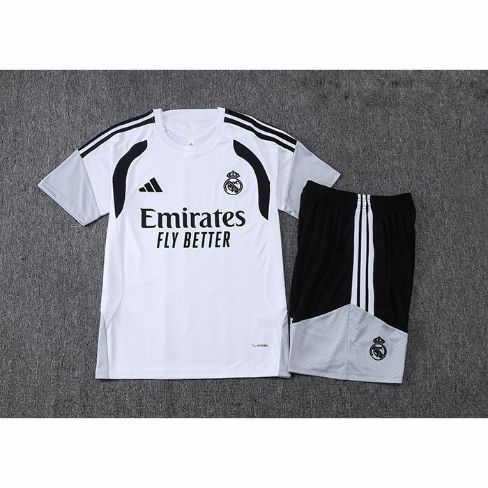 Chandal del Real Madrid Manga Corta 25-26 Blanco - Pantalon Corto